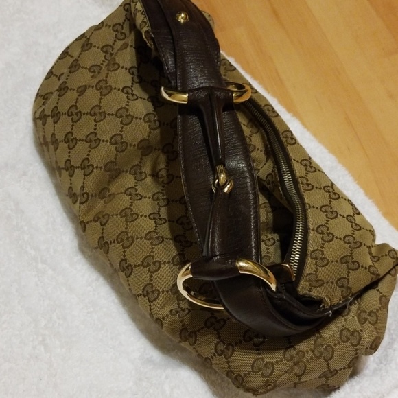 Gucci monogram gold Hobo purse - Picture 2 of 6